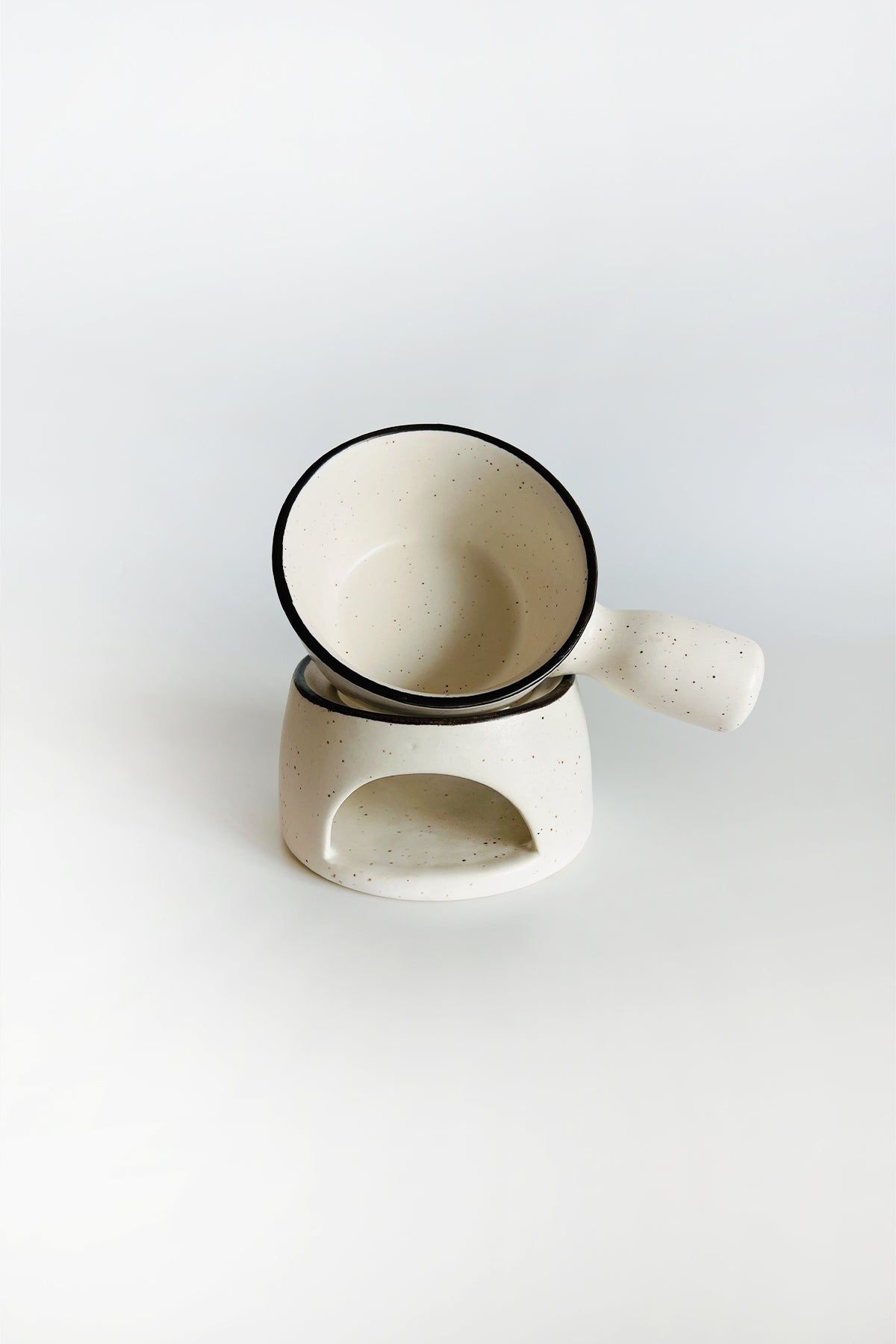 Monochrome Harmony Fondue Bowl